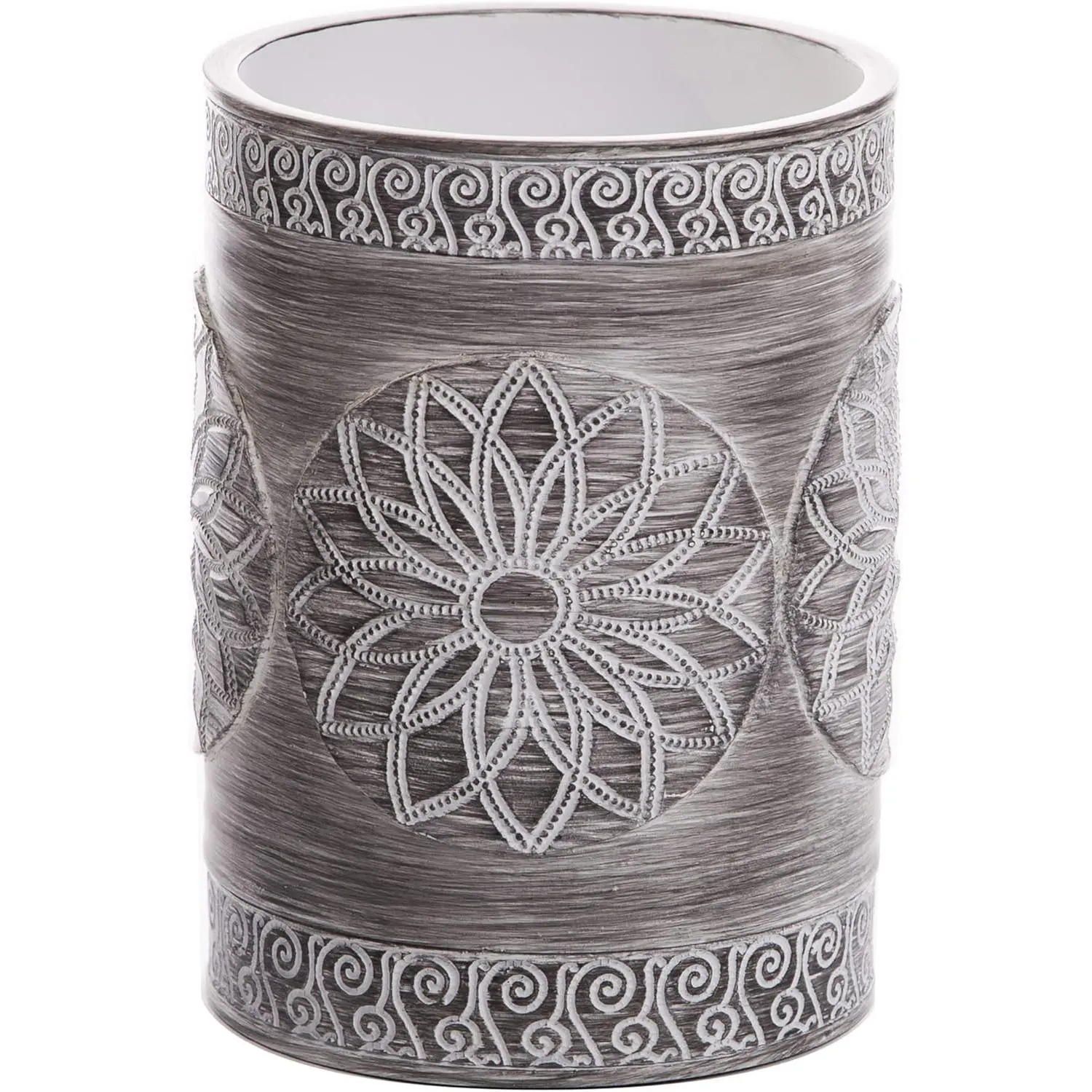 Kitchen Utensil Holder for Countertop, Grey Sunflower - Utensil Caddy countertop utensil holder Utensil Crocks for kitchen Cooking Utensil Holder Kitchen Utensils Holder Spatula Holder
