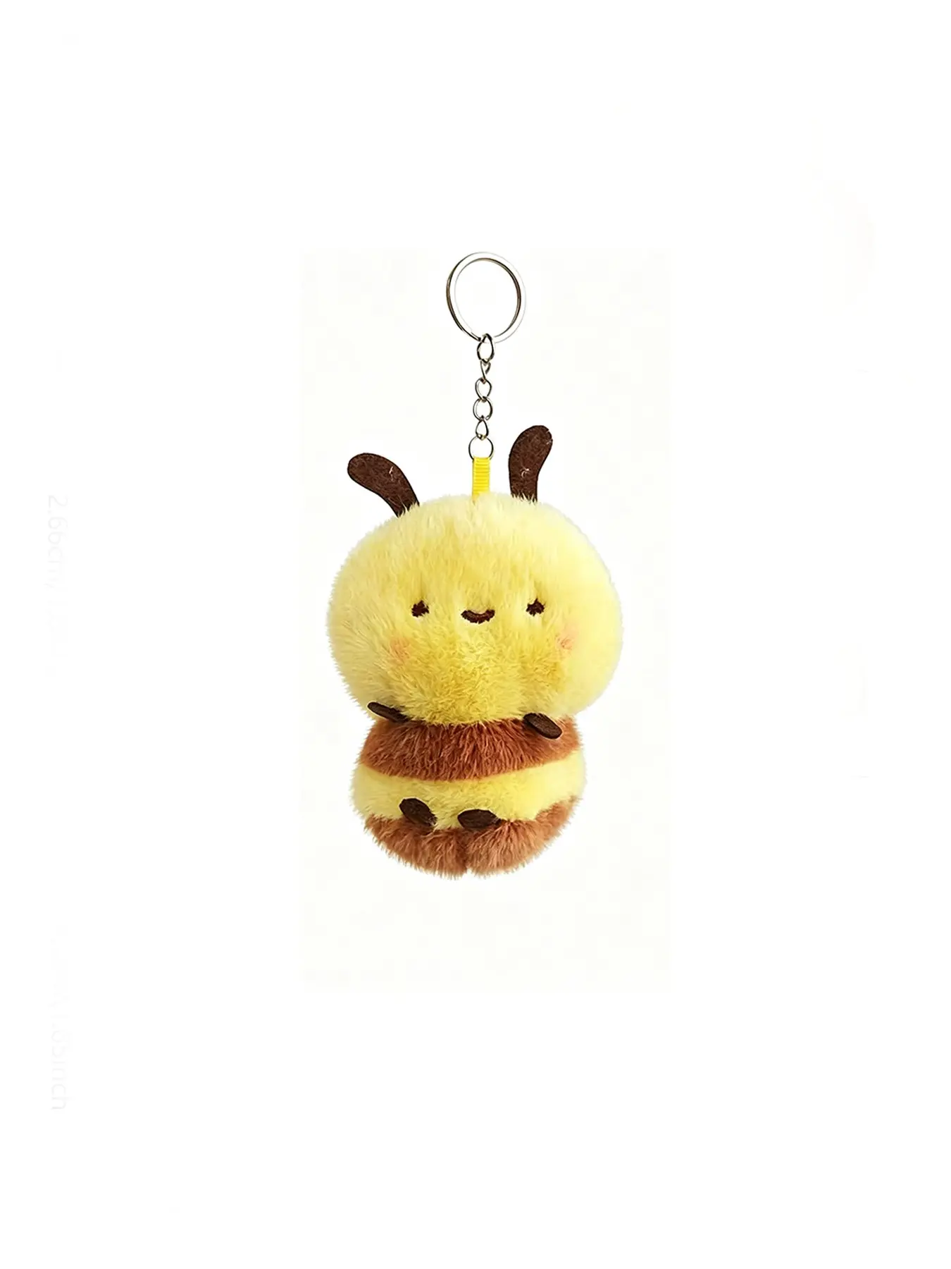 Cartoon Bee Plush Keychain, Sweet Cone Bee Stuffed Toy, Ice Cream Doll, Grab Machine Figure, Gift for Kids, Cute Accessory, Soft Keychain, Keychain Kawaii, Aesthetic Keychain