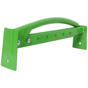 Heavy Duty Steel Brick Tong Lifter Non-Slip Grip for Construction Home Renovation Garden Projects Versatile Brick Carrier Tool (Green / 1 Pack)