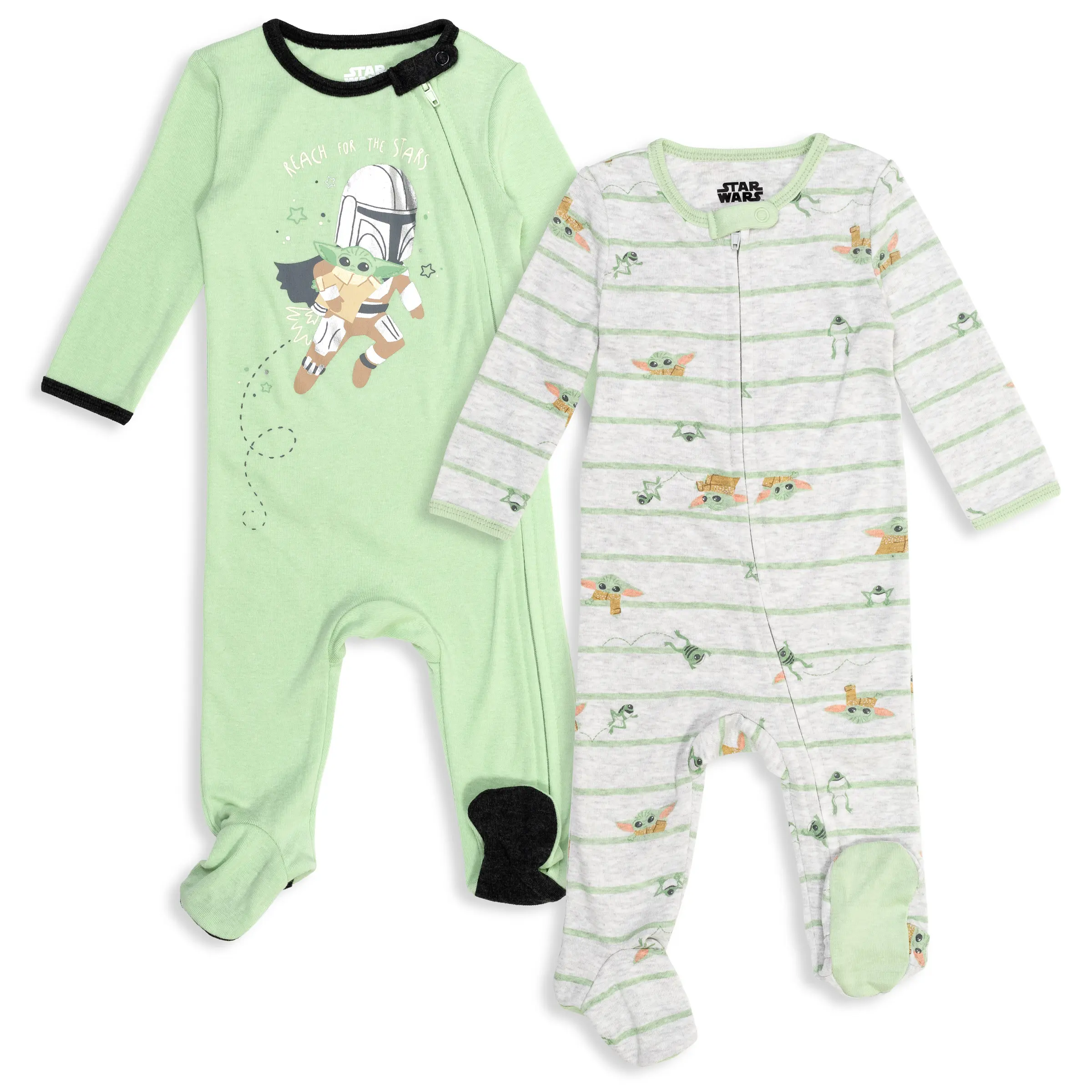 Star Wars The Mandalorian Grogu Baby Boys' Footed One Piece Sleep N' Play Newborn to Infant