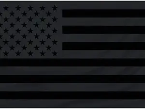Black American Flag 3x5 FT USA Flag Polyester with Two Brass Grommets, Double Stitched, Suitable for Outdoor and Indoor Use