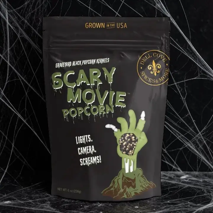 Graveyard Black Halloween Popcorn