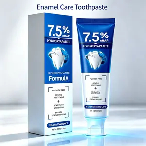7.5% Nano Hydroxyapatite Fluoride-Free Toothpaste - Natural Peppermint, Enamel Support, Gentle Whitening, Sensitivity Care Oral Care Paste, 120g