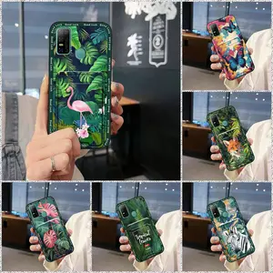 Durable Full wrap Phone Case For Doogee N30 Silicone Back Cover Anti-dust Cartoon Card slot protective Waterproof Dirt-resistant Shockproof Fashion Design Anti-knock Card sleeve