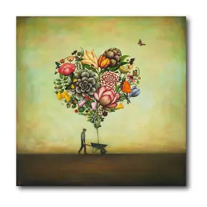 Courtside Market Big Heart Bounty 16x16 CanvasWall Art