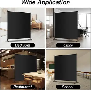 Single Large Panel Room Divider, 6 Ft Tall Privacy Screen, Freestanding Partition Wall Divider