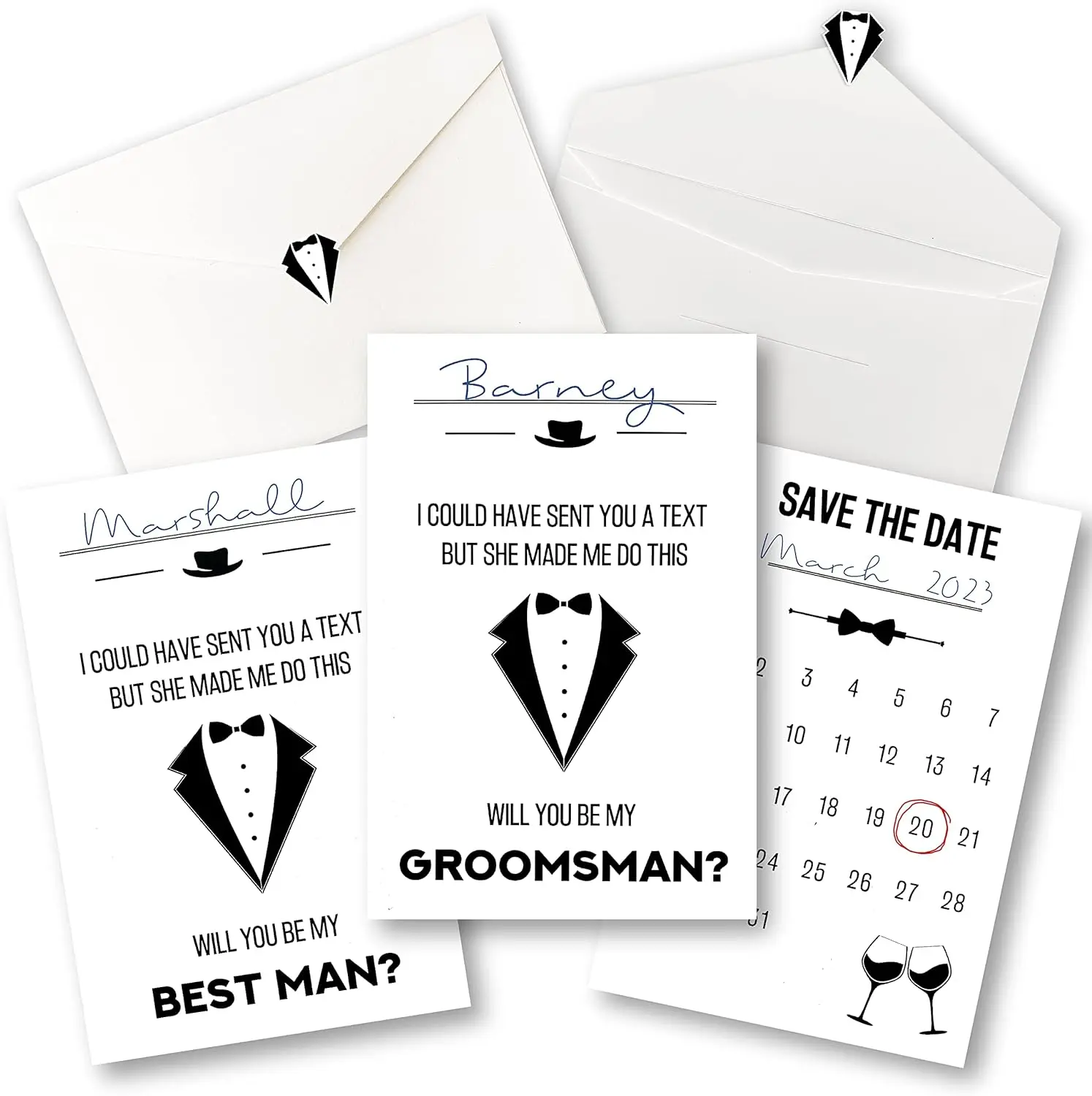 10 Groomsmen Proposal Cards Set 8 Will You Be My Groomsman Gifts for Wedding 2 Best Man Proposals Funny Asking Card Suit Up Groomsmen Gift Box Invitation Ideas