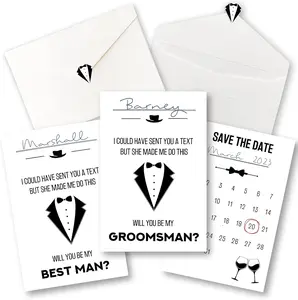 10 Groomsmen Proposal Cards Set 8 Will You Be My Groomsman Gifts for Wedding 2 Best Man Proposals Funny Asking Card Suit Up Groomsmen Gift Box Invitation Ideas
