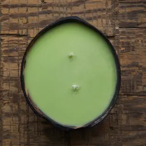 St. Lucia  Coconut Shell Candle