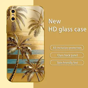 Only Summer Vibes! Sunset Beach Palm Tree Case for iPhone XS, Tropical Vacation Aesthetic Cover, Must-Have Travel Accessory 2026—975 outdoorfun