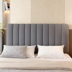 Headboard Cover, Slip Cover, Bed headboard Cover, Small Square dust Protector, Bedroom dust Cover, upholstered headboard (120cm/47in, Gray)