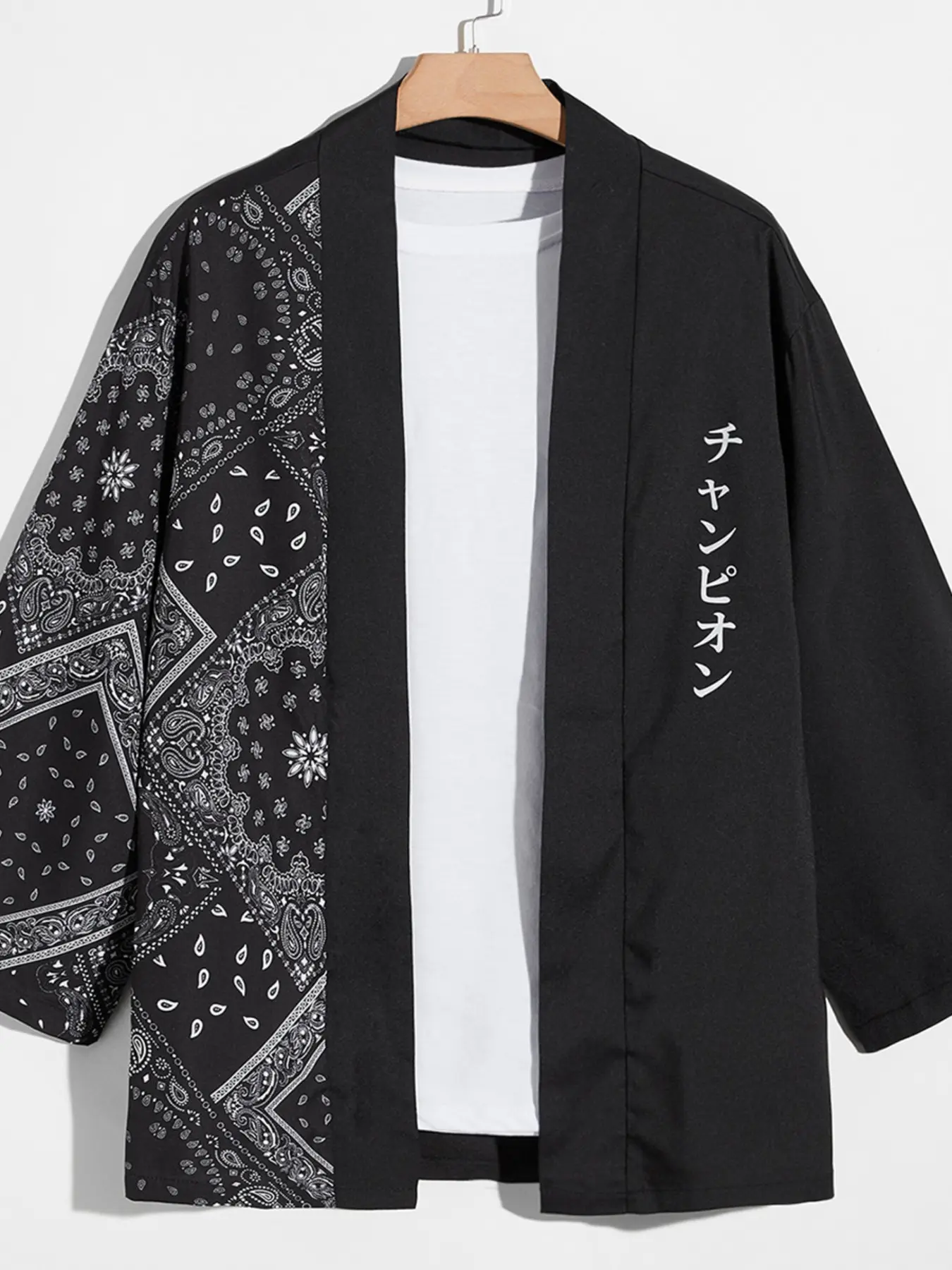 Men's Kimono Top, Good Luck Blessing, Summer Casual Fashion, Lightweight Comfortable, Successful Men's Fashion Choice