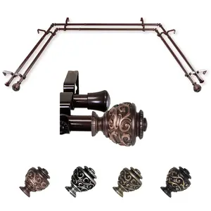 Eleanor 13/16" Double Bay Curtain Rod Eleanor 13/16" Double Bay Curtain Rod