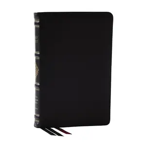RSV Personal Size Bible with Cross References, Black Premium Goatskin Leather, Premier Collection, (Sovereign Collection) by Thomas Nelson