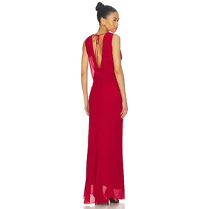 Lovers and Friends Nadia Maxi Dress in Deep Red