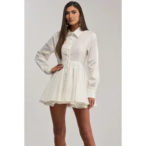 THE IT GIRL POPLIN MINI DRESS