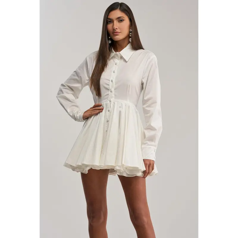 THE IT GIRL POPLIN MINI DRESS
