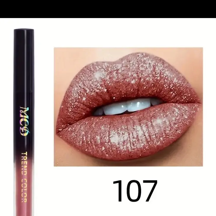 Durable pearl Liquid Lip gloss Multifunction stack 15 Colors Makeup Shimmer Glitter Pigment Eyeshadow Palette Set Waterproof Smokey Professional Beauty Makeup Kit Earth color golden champagne black purple blue Pearl white Valentine's Day Gifts