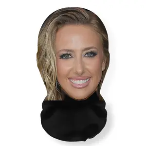 Realistic 3D Mesh Celebrity Face Mask and Headpiece - Breathable Ultra-Fine Fiber Material, Super-Stretch Fit Design, Funny COSPLAY Prop, Novelty Mask for Costume Parties, Halloween, and Cosplay Events