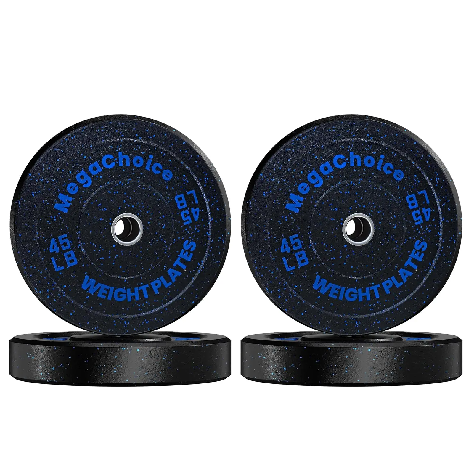 Garvee 180LB Bumper Plates - 2-Inch Rubber Weight Plates for Precision Strength Training, Multiple Options Weights for Barbell, Gym Barbell Weight Set for Home & Commercial Use, 45LB*4