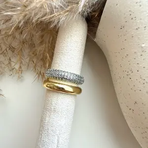 Double tone Adjustable Ring