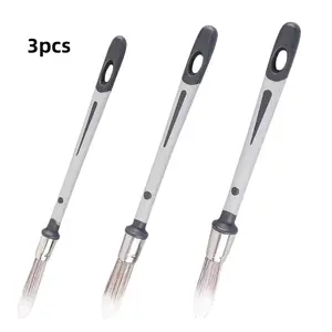 3/4 Pack Small Paint Brushes, Wall Corner Baseboard Edge Detail Brush, Partial Wall Repainting Tool, Furniture Decoration Painting Kit