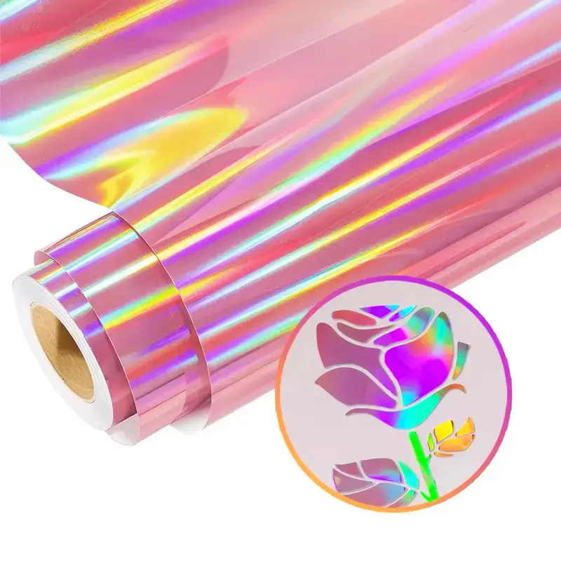 1PC Bright Pink Laser Engraving Film Waterproof and Durable Suitable for Cars and Motorcycles Glass and Metal Smooth Surfaces Handmade DIY Decorative Decals, Car Stickers, Car Window Decal Suitable for Cutting Machines Vinyl Decal