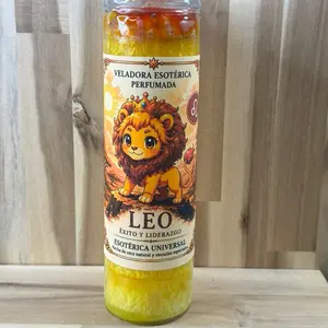 Leo Horoscope Decor Candle