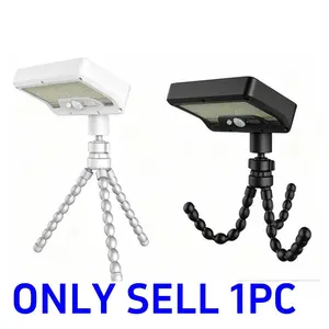 Solar Motion Sensor Light, 92 LED Solar Camping Lantern, USB Rechargeable, Flexible Octopus Tripod, Ideal for Yard and Campsite, Perfect Gift