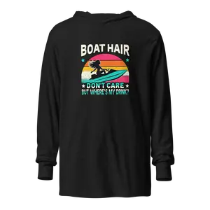 Boar Hair Don't Care, But Where's My Drink? Lightweight Lake Hoodie