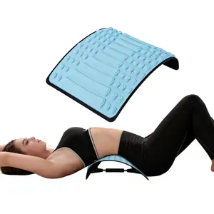 Back Stretching Device for Lower Back Pain Relief, Adjustable Metal Support, Spinal Decompression and Posture Corrector, Back Massage
