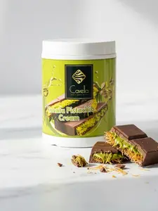 Pistachio Kunafa Cream Spread - Dubai Style Dessert Filling | Cavella Foods Creamy Flavor