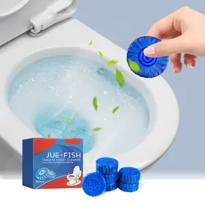 Jue-Fish Toilet Cleaner Tablets, Scented Household Bathroom Cleaners for Toilet Seats with Descaling, Deodorizing, and Stain-Removing Functions