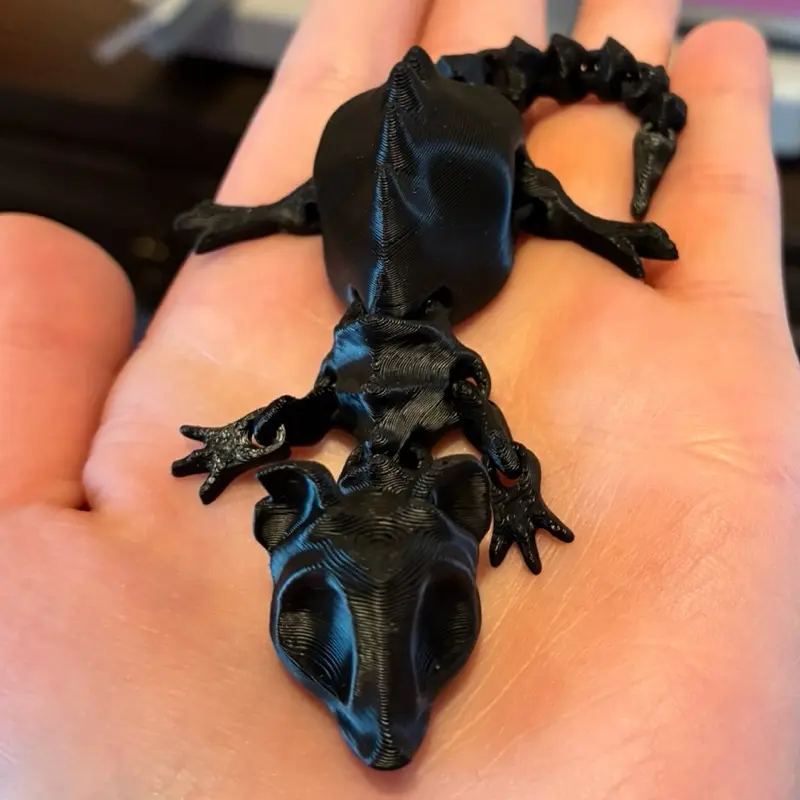 Articulated Spooky Rat Skeletons | 3D printed plastic articulated Halloween/Summerween rat skeleton fidget toy for fun and stress relief
