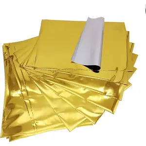 50 Sheets A4 Reactive Foil Transfer Paper for Laminator Laser Printer, Golden Transfer Craft Foil for Handmade Craft Accessories