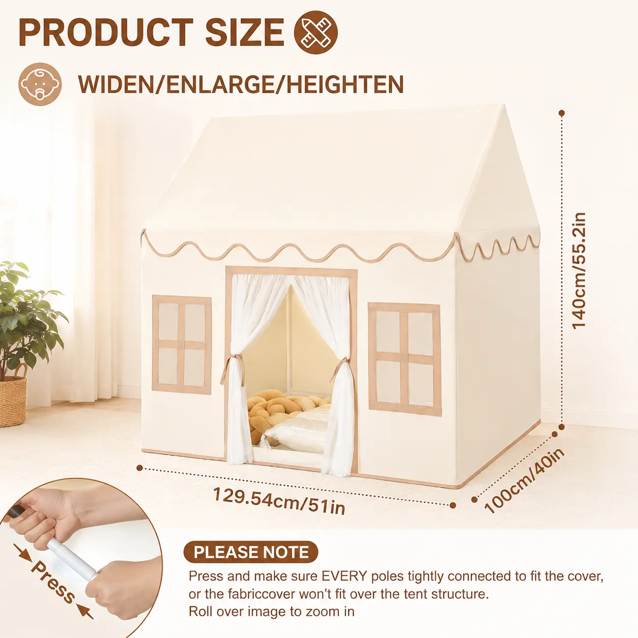 Kids' Cartoon Animal Pattern Foldable Play Tent - Durable Polyester, Portable Indoor-Outdoor Play House, Easy-to-Clean Gift for Boys & Girls, Magic,silver,coating,,camping, Hiking / Light Outdoor, Lightweight Tents, Outdoor Shelter