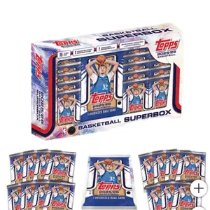 2025 Topps Basketball  Costco Bundle Box- Sports Trading Cards- 15 Packs 1 Oversized card