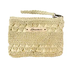 STRAW POUCH BAG: Hawaii