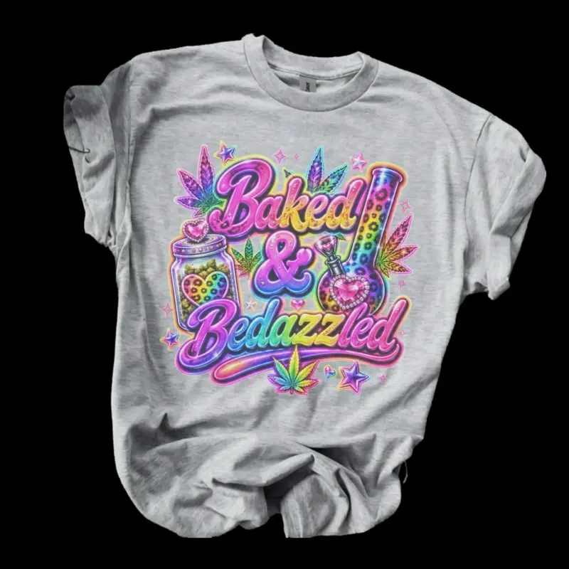 LF Stoners Collection Bleached Shirt Comfy Unisex Jersey Top Casual Vintage Style Short Sleeve Crew Neck Medium Length