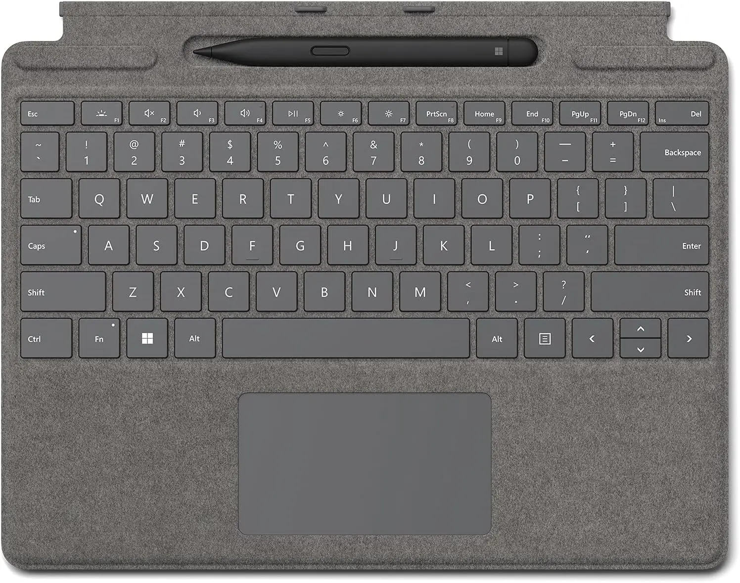 Microsoft Surface Pro Magnetic Mechanical Bluetooth Keyboard with Slim Pen, Bilingual Platinum Computer Accessory, Keyboard & Trackpad Cover for Device