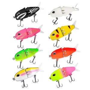 WCW- Trout Lures, Glide Baits, 1/8pcs Saltwater Fishing Lures, Realistic Bass Fishing Lure, Freshwater Swimbait for Bass Fishing