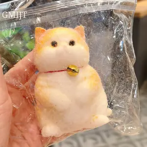 1pc 3D Chubby Taba Squishy Cat, Cute Cat Squeeze Toys for Cat, Shaped Squishy Toys Cat, Ultra-Soft Decompression Venting Toy, Pet Simulation Cat Doll Pinch Toy