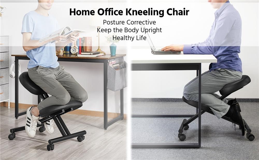 Yaheetech Kneeling Chair Ergonomic Posture Chair for Office Home, Adjustable Knee Stool Office Chair with Thick Foamed Cushion Yaheetech Kneeling Chair Ergonomic Posture Chair for Office Home, Adjustable Knee Stool Office Chair with Thick Foamed Cushion