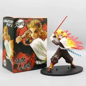 Demon Slayer Kimetsu No Yaiba Tanjiro Figure With Big Sword Anime Character Model Desktop Ornament Collectible Toy Gift