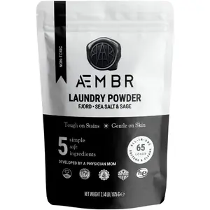 Luxury Laundry Powder| Natural Non-Toxic Healthy Laundry Detergent| with Natural Ingredients| Fjord Scent (Wood Sage & Sea Salt)