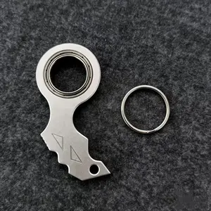 Karambit Spinner Keychain, Aluminum Alloy EDC Fidget Toy with Silent Rotation, Anti-Anxiety Key Ring Accessory for Daily Carry, Keychain Accessories Relieve Stress Novelty