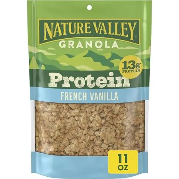 Nature Valley Protein Granola, French Vanilla Flavored, Resealable Bag, 11 oz