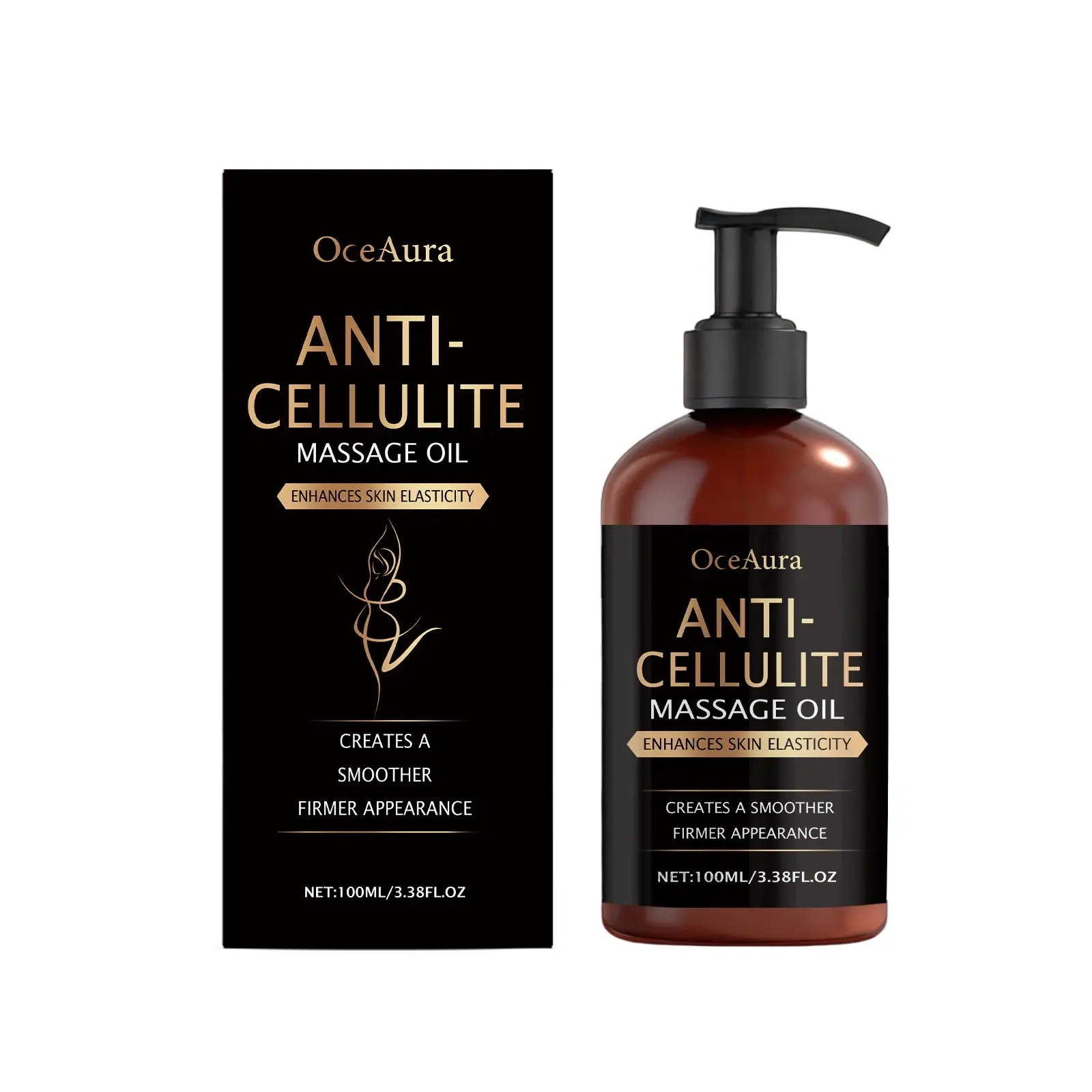 OCEAURA Anti-Cellulite Massage Oil Nourishing Oil Eucalyptus Soothing Repair Hydrating Recovery Oil Vitamin E Moisturizing Body Oils Hydrating Firming Body Care Massage Oil Moisturizer