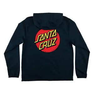 Santa Cruz Skateboards Coat Cruz Hooded Windbreaker Classic Navy