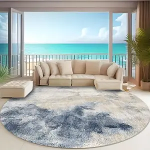 Round Area Rug, Boho Style Rug, Non-slip Soft Floor Carpet, Decorative Mat for Home Living Room Bedroom, Home Decor